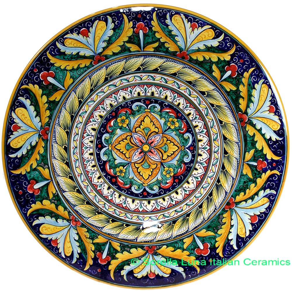 Ceramic Majolica Plate 42cm