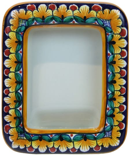 Ceramic Majolica Picture Frame - Rectangle