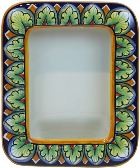 Ceramic Majolica Picture Frame - Rectangle