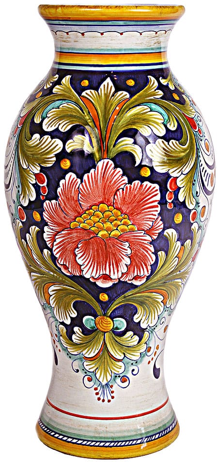 Deruta Italian Ceramic Vase - Rosa