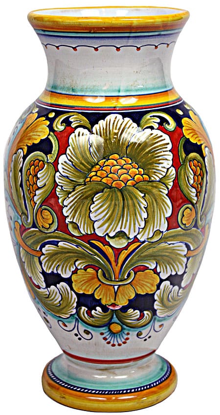Deruta Italian Ceramic Vase - Rosa
