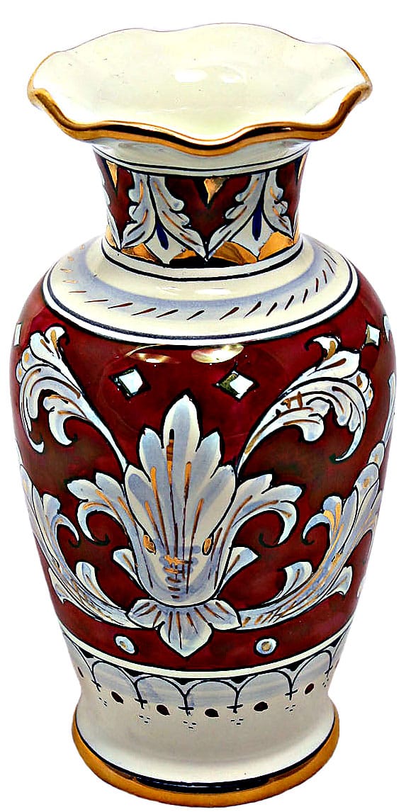 Deruta Italian Ceramic Vase - Rubino