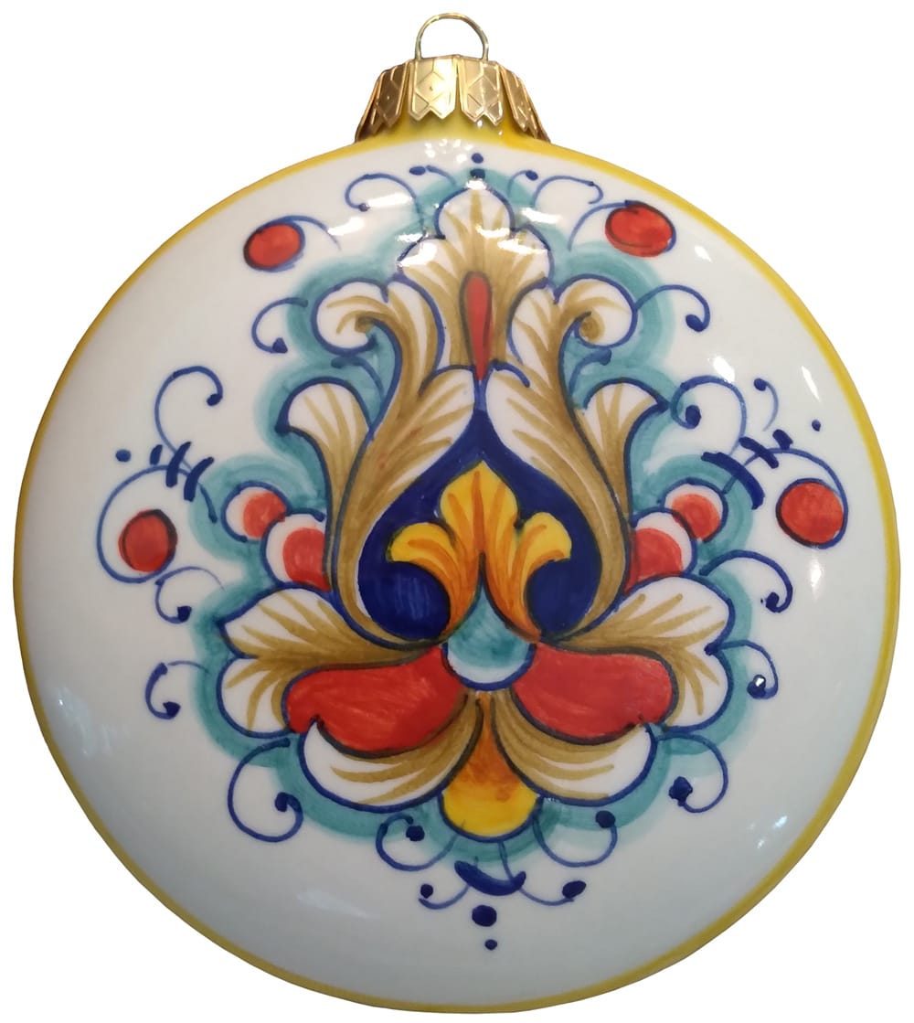 Ornament – Flat Round Corallo