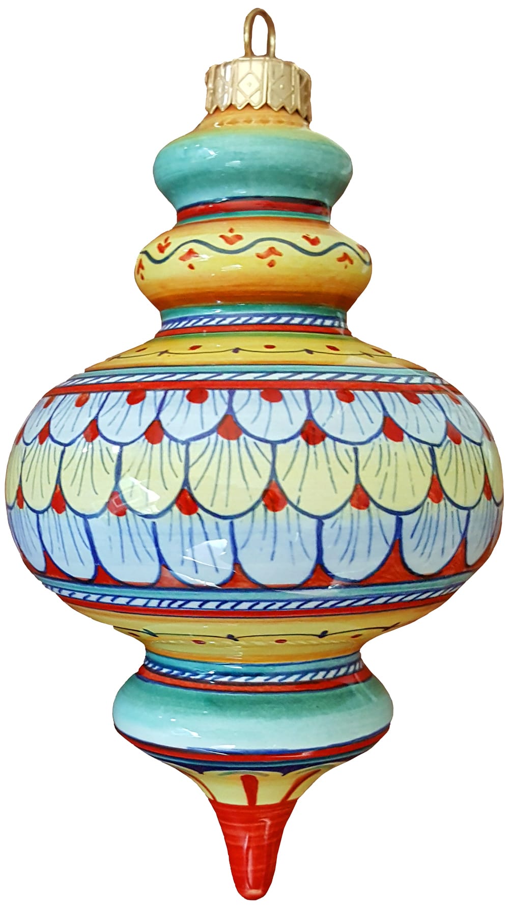 Ornament – Double Drop Corto Peacock