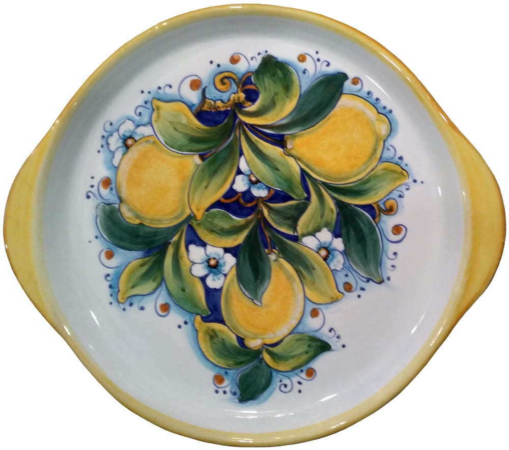 Ceramic Handled Limoncello Platter - 30cm